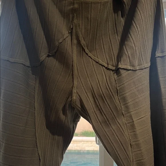 FP Movement by Free People Olive Cardigan Set with Matching Pants